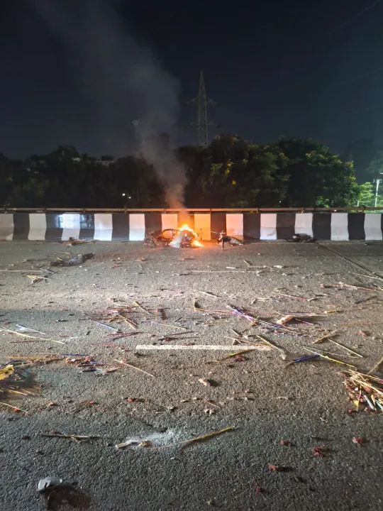  2 critical as scooter catches fire while carrying crackers in Odisha capital