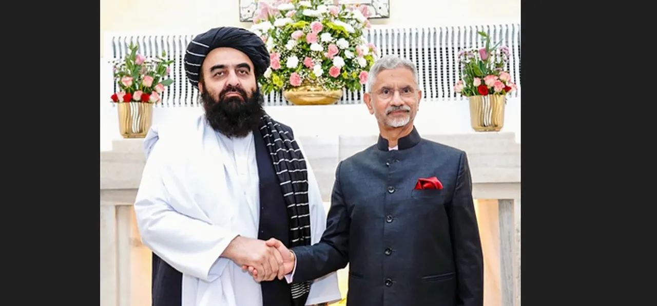  Afghan Minister with India's External Affairs Minister 