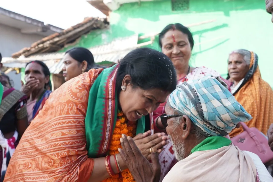  BJD’s Snehangini Chhuria holding door-to-door campaign for Nuapada bye-election 