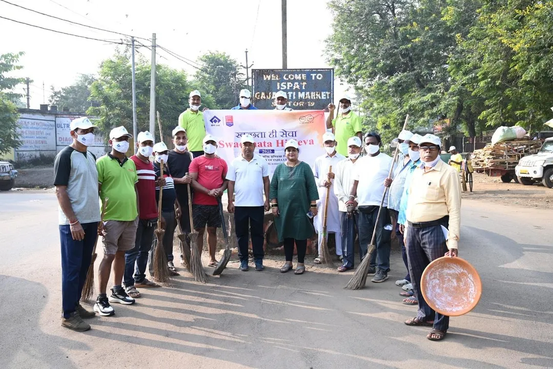  Cleanliness activities in Steel Township in Rourkela.  