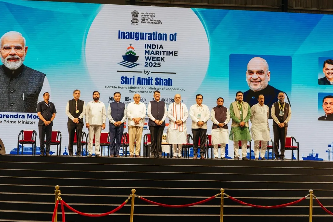  Dignitaries at the inaugural ceremony of India Maritime Week 2025.  