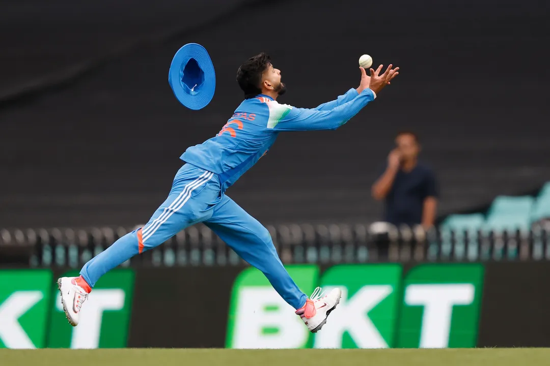 Shreyas Iyer taking a catch. Pic Courtesy: BCCI 