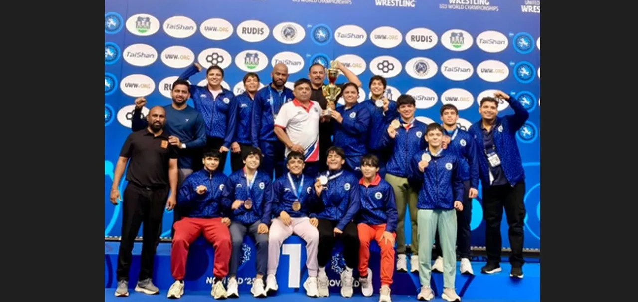  Indian contingent at the U-23 Senior World Wrestling Championship 