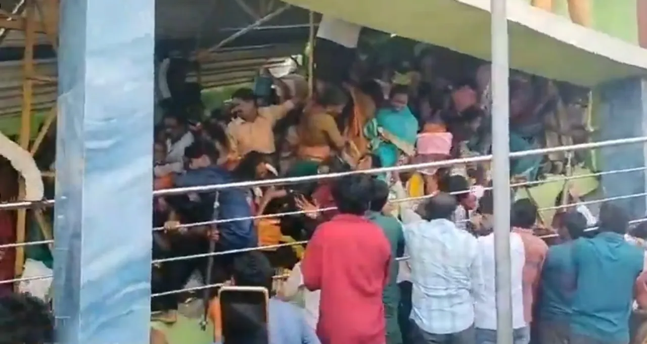  Several devotees died in a tragic stampede at Venkateswara Swamy Temple in Kasibugga, Srikakulam, during Ekadashi celebrations on Saturday. Photograph: (Screenshot/X) 
