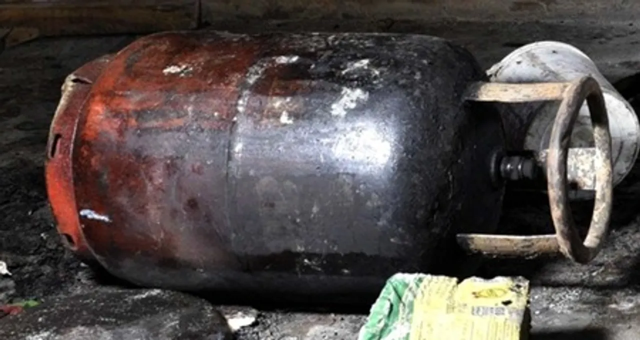  Gas cylinder blast site 