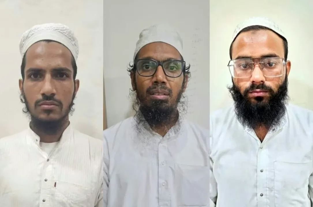  Dr Ahmed Mohiuddin Syed, Mohd Suhel and Azad Suleman Saifi arrested for conspiracy to poison water meant for public consumption Photograph: (Twitter (X)) 