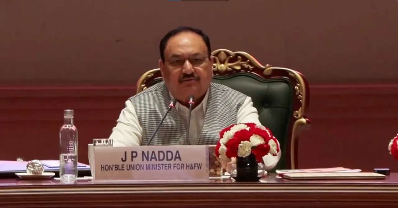  Union Health Minister JP Nadda launches 10 new AMRIT pharmacies at an event in New Delhi Photograph: (Screengrab from JP Nadda's official X handle) 