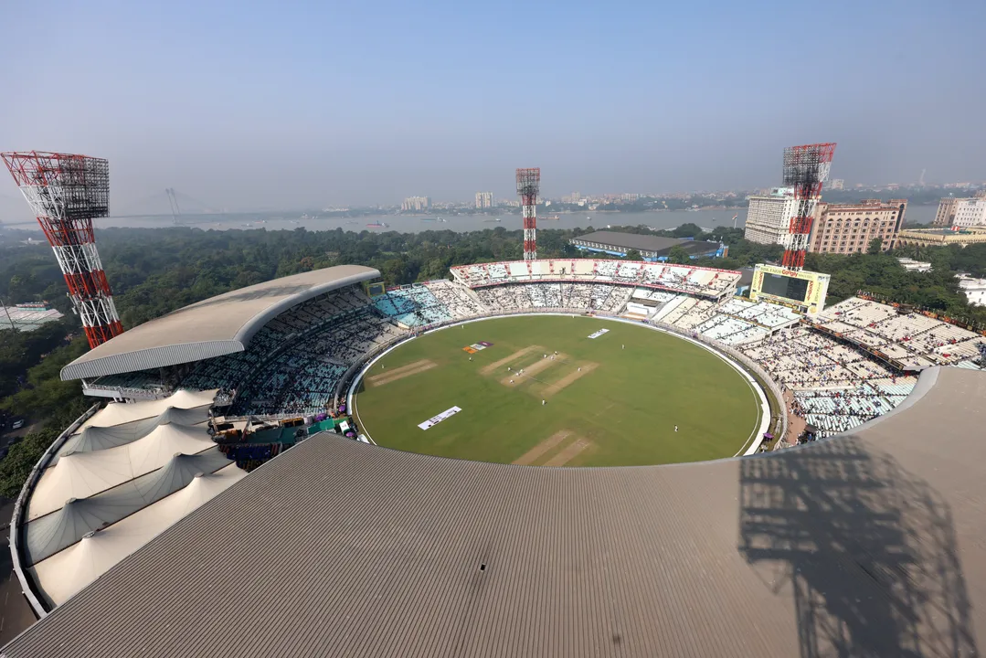  Bird's eye view of Eden Gardens during the test match (Photo: BCCI) 