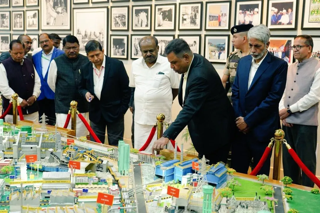  Union Minister H.D. Kumaraswamy at Rourkela Steel Plant. 