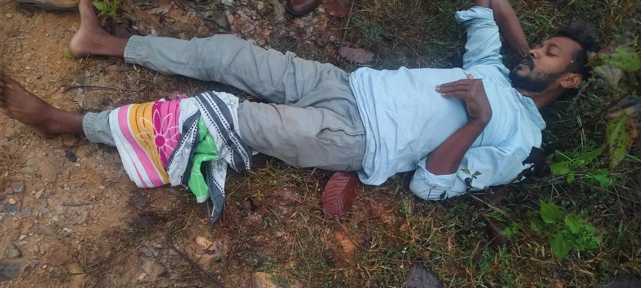  A criminal injured in a police encounter near Rourkela (Photo: Sambad) 
