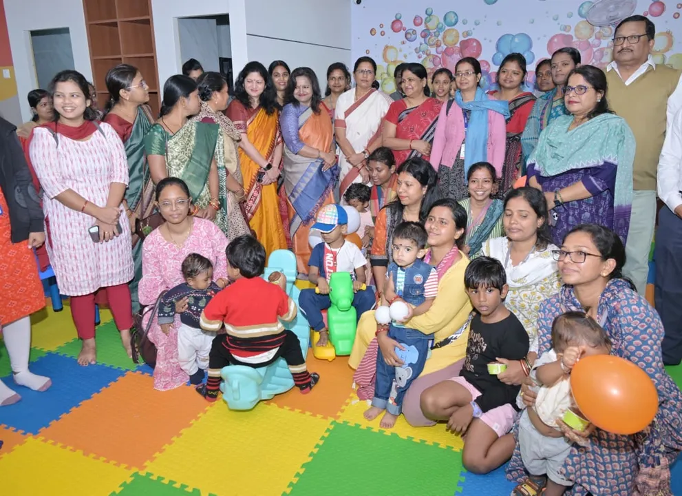  KALIKA crèche inaugurated at Kharavel Bhawan, Bhubaneswar, to support working mothers and staff with a child-friendly Photograph: (Odisha I&PR Deptt) 