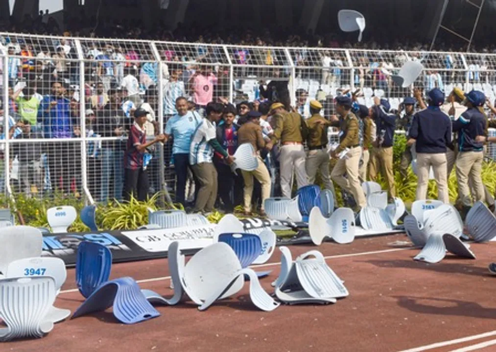 Chaos at Lionel Messi event