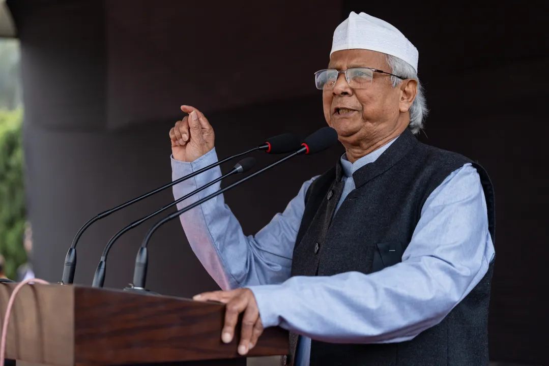  Nobel laureate Muhammad Yunus, the Chief Advisor of the Bangladesh interim government 