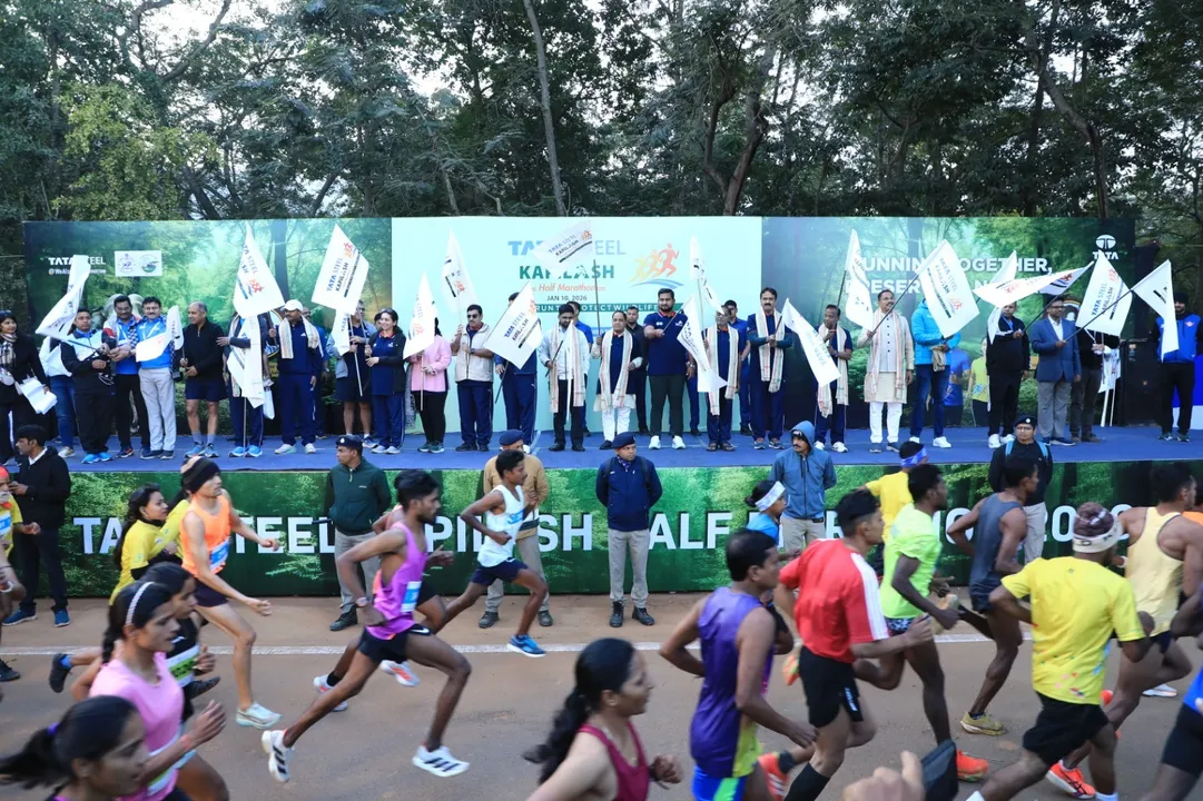  Tata Steel Kapilash Half Marathon 2026 turns spotlight on wildlife with over 5,500 runners