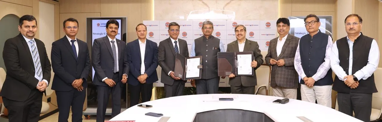  Senior officials of Indian Oil Corporation Limited and  Maruti Suzuki India Limited at the event.  