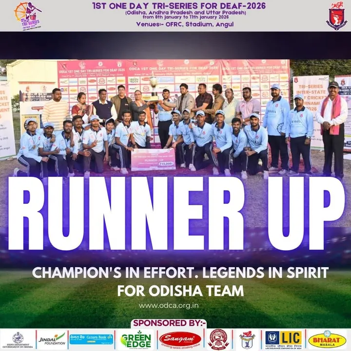  Odisha Deaf Cricket Association hosts first one-day tri-series for deaf teams in Angul