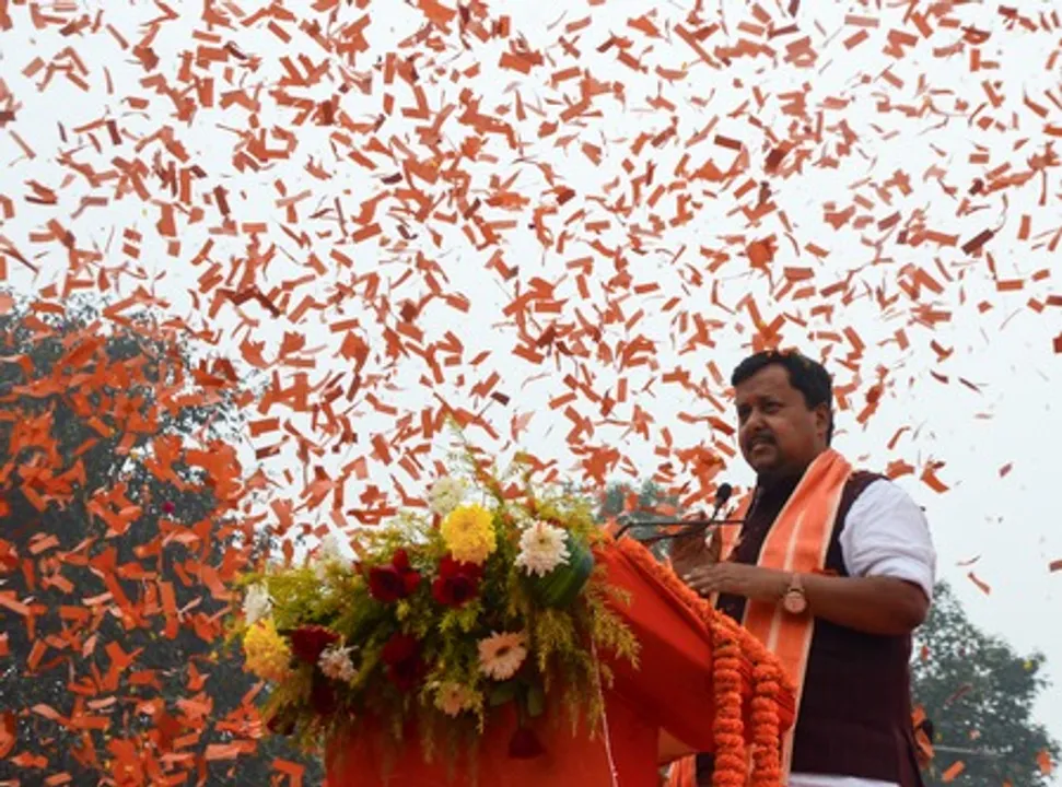  BJP leader Nitin Nabin.  