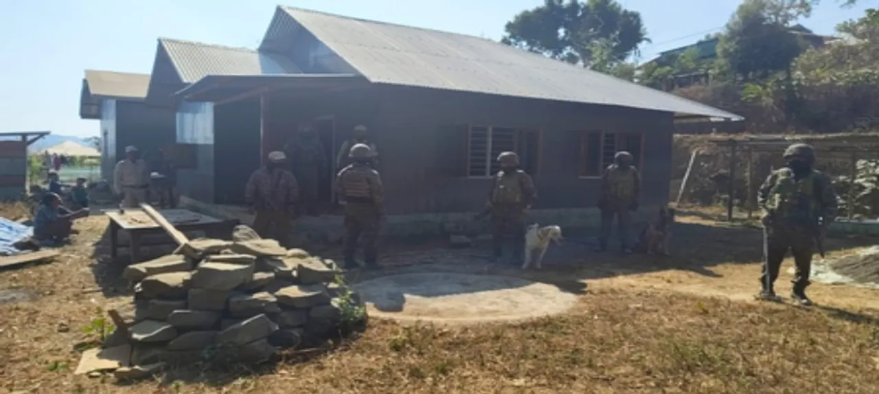  Security forces conducting a large-scale joint counter-insurgency operation in Manipur 