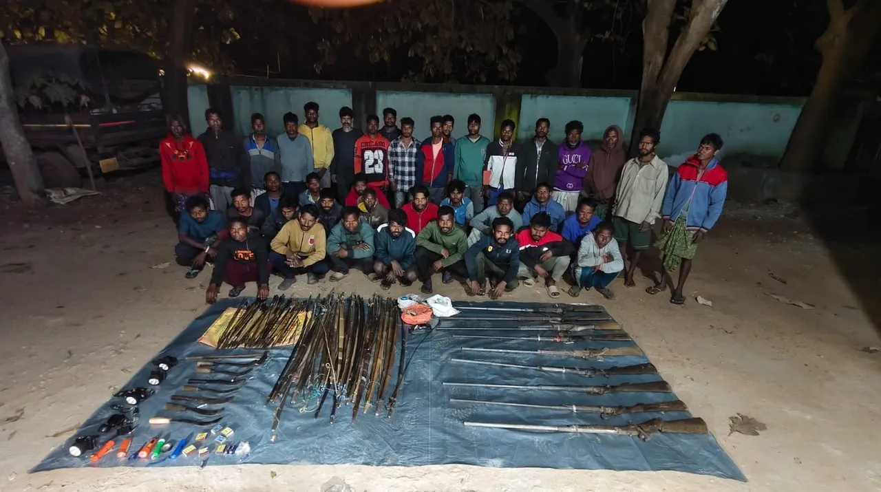  39 poachers surrender with weapons in Odisha's Similipal, thanks to AI cameras