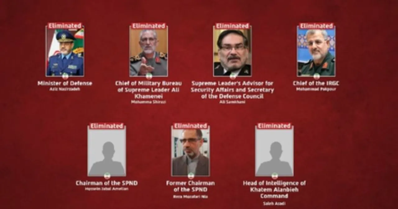  Iran's Defence Minister, IRGC chief among 7 top commanders killed in Israeli strikes