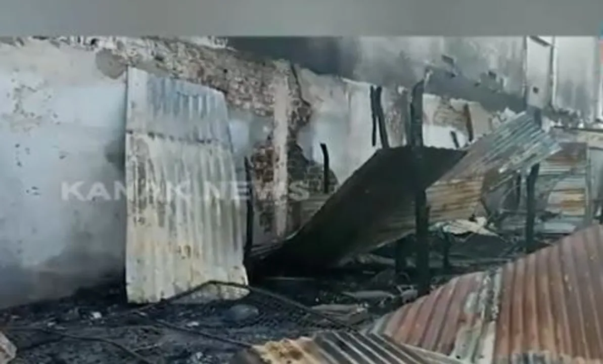  Massive Fire Destroys Vegetable Market in Odisha's Aska