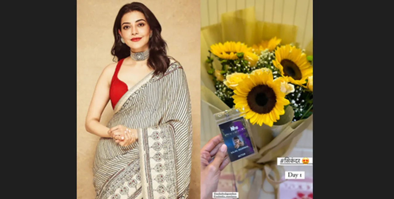  Kajal Aggarwal shares picture from the set of Salman, Rashmika-starrer 'Sikandar'