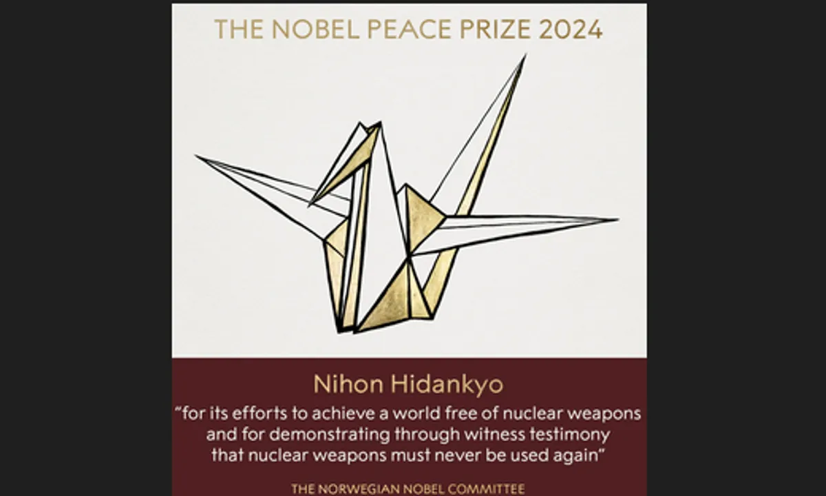  Japan's anti-nuclear weapon organisation awarded Nobel Peace Prize