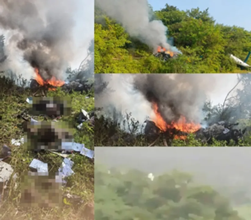  Two pilots, engineer killed as Mumbai-bound helicopter crashes in Pune hills