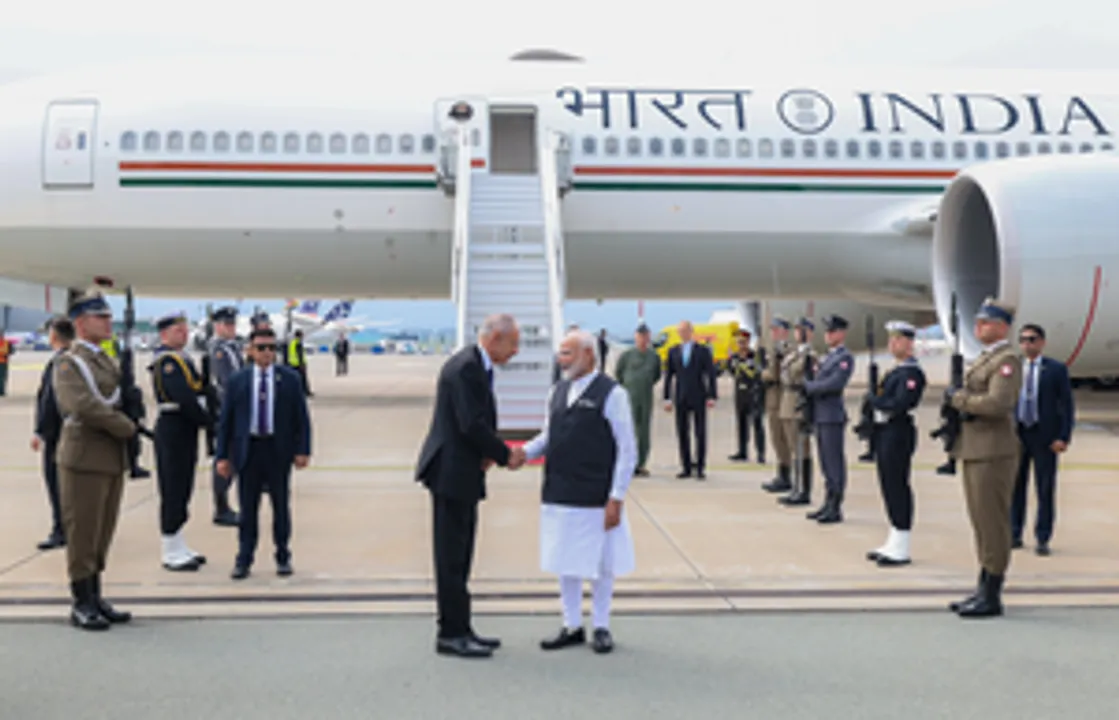  PM Modi arrives in Poland on historic visit