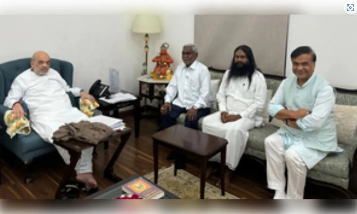  Champai Soren meets Amit Shah, to join BJP on Aug 30, says Assam CM Sarma
