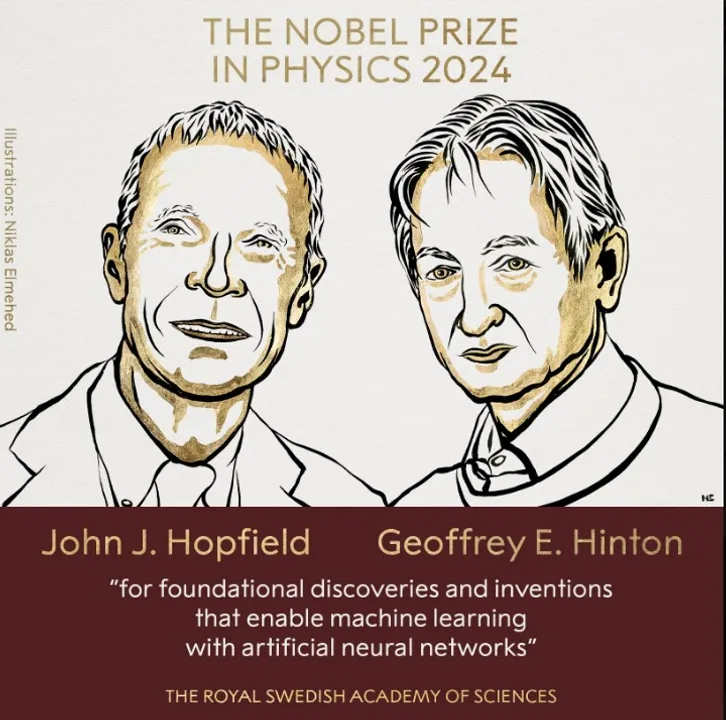  Nobel Prize in Physics 2024 awarded to John J. Hopfield, Geoffrey E. Hinton
