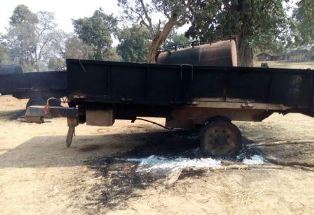  Maoists torch 3 tractors at contractor camp in Odisha's Kalahandi