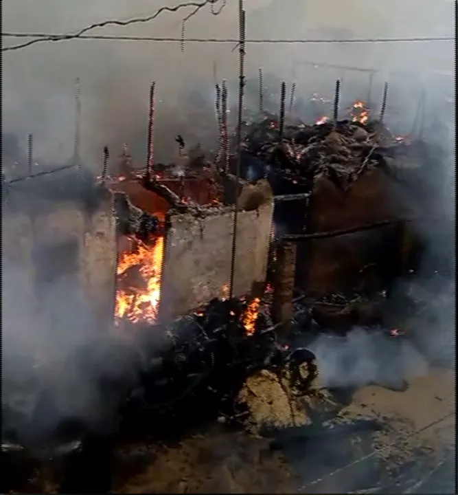  Major fire outbreak in Odisha village; two charred to death