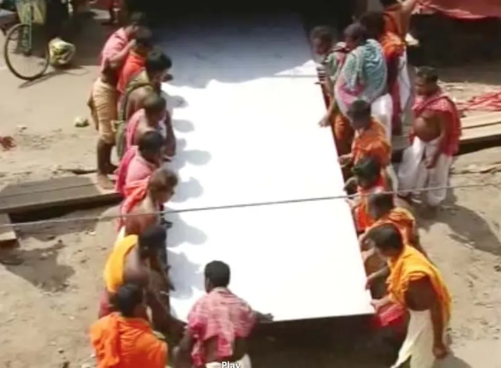  First lot of stainless steel sheets for Jagamohana repair arrives in Odisha’s Puri
