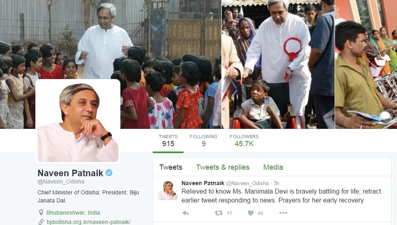  Odisha CM retracts Twitter post on actor Manimala Devi