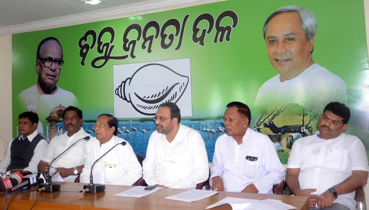  BJD press meet on Polavaram project.  