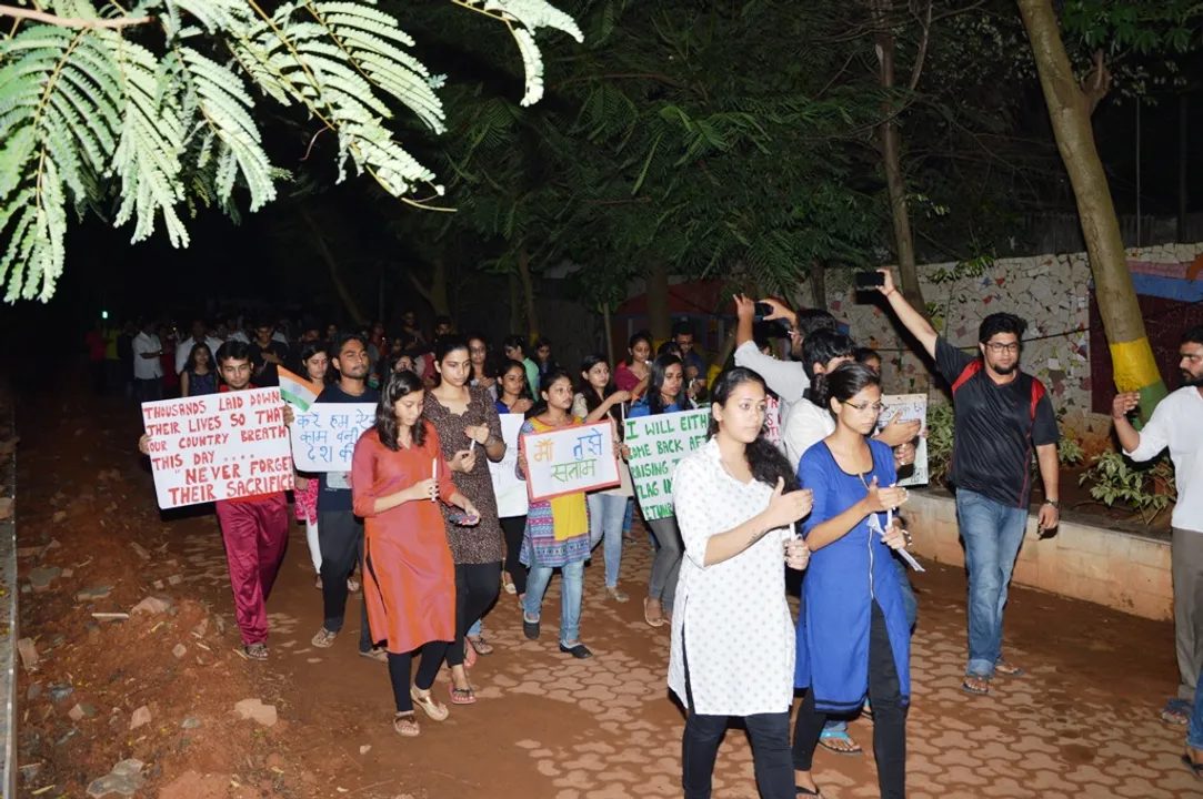  Candle march by KIIT Law students