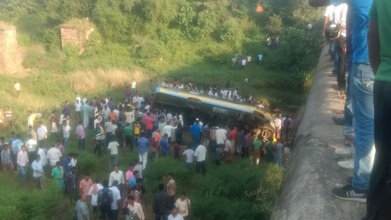  Bus skids off bridge in Odisha’s Angul; at least 3 dead