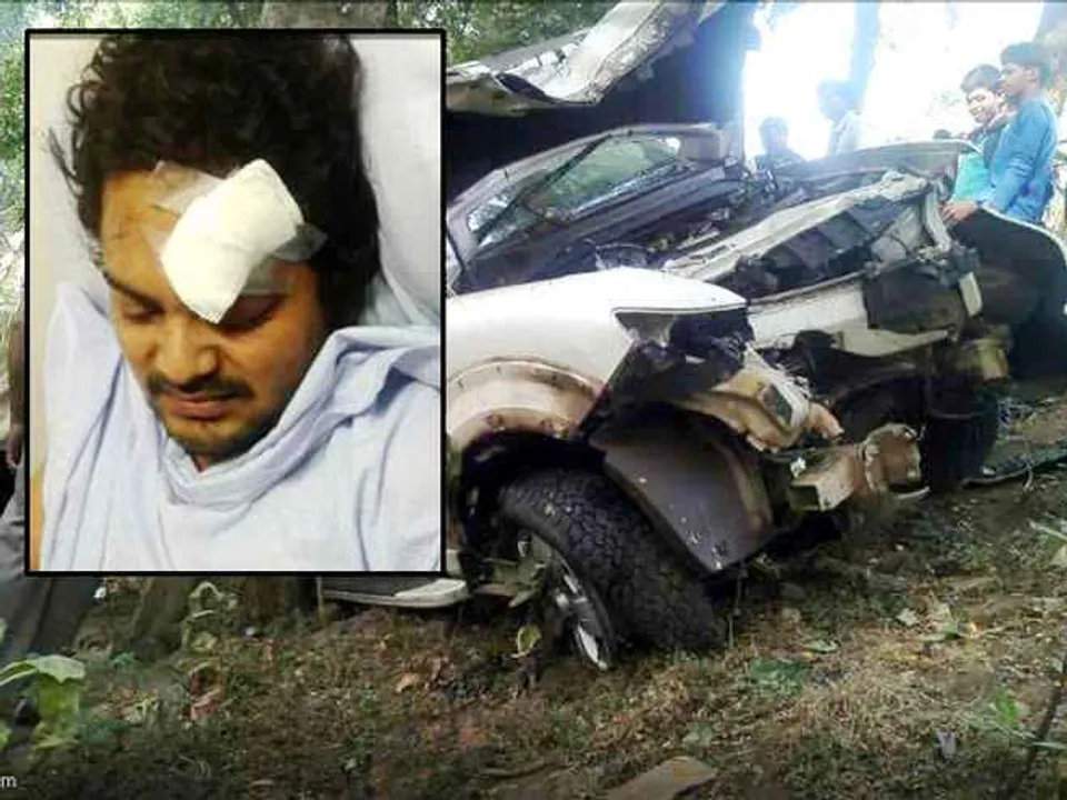  Odisha actor Amlan injured in car accident