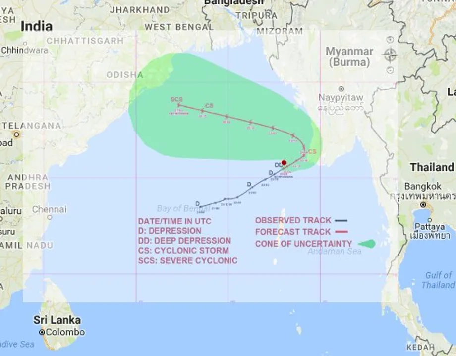  Odisha likely to experience rain as depression over Bay intensifies