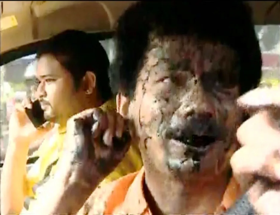  Ink thrown at Papu Pom Pom in Odisha capital