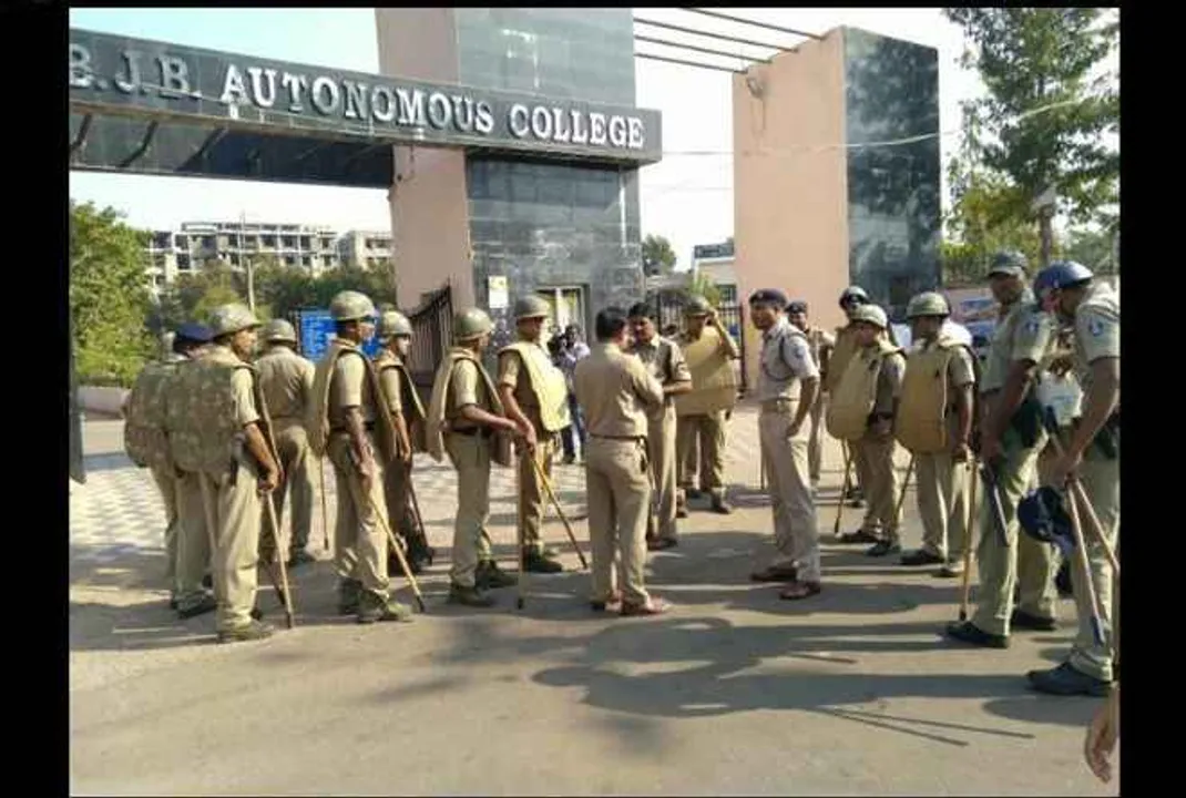  Attack on students by outsiders: BJB College declared sine die