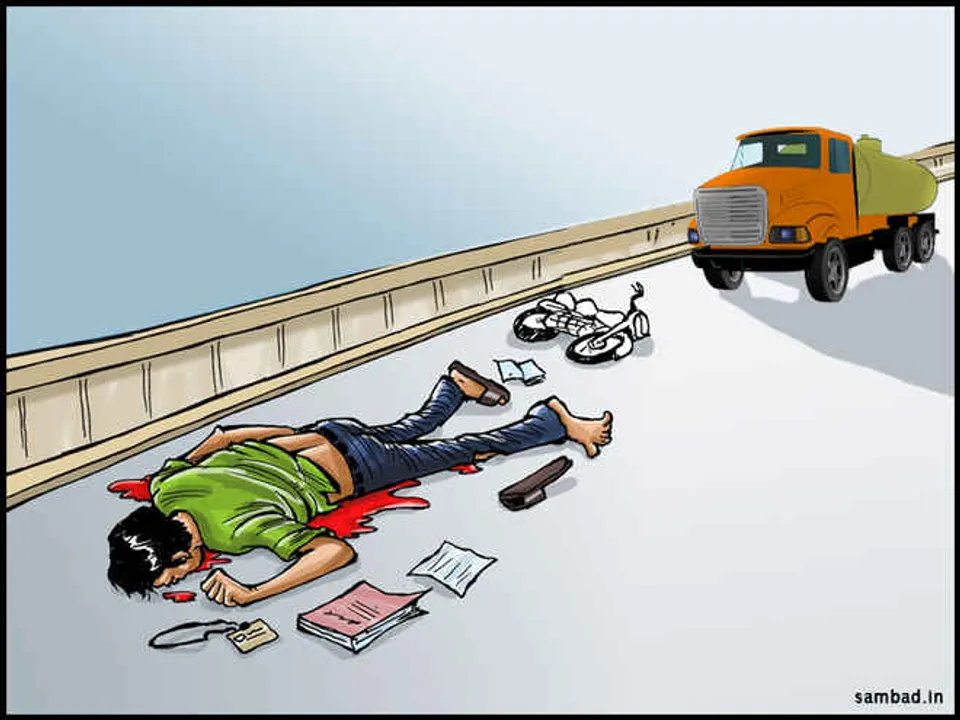 Man dies in bike, dumper collision in Odisha