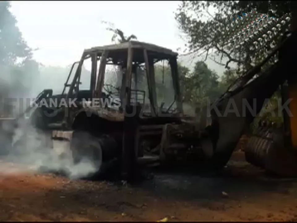  Maoists torch contractor’s camp, vehicles in Odisha’s Rayagada