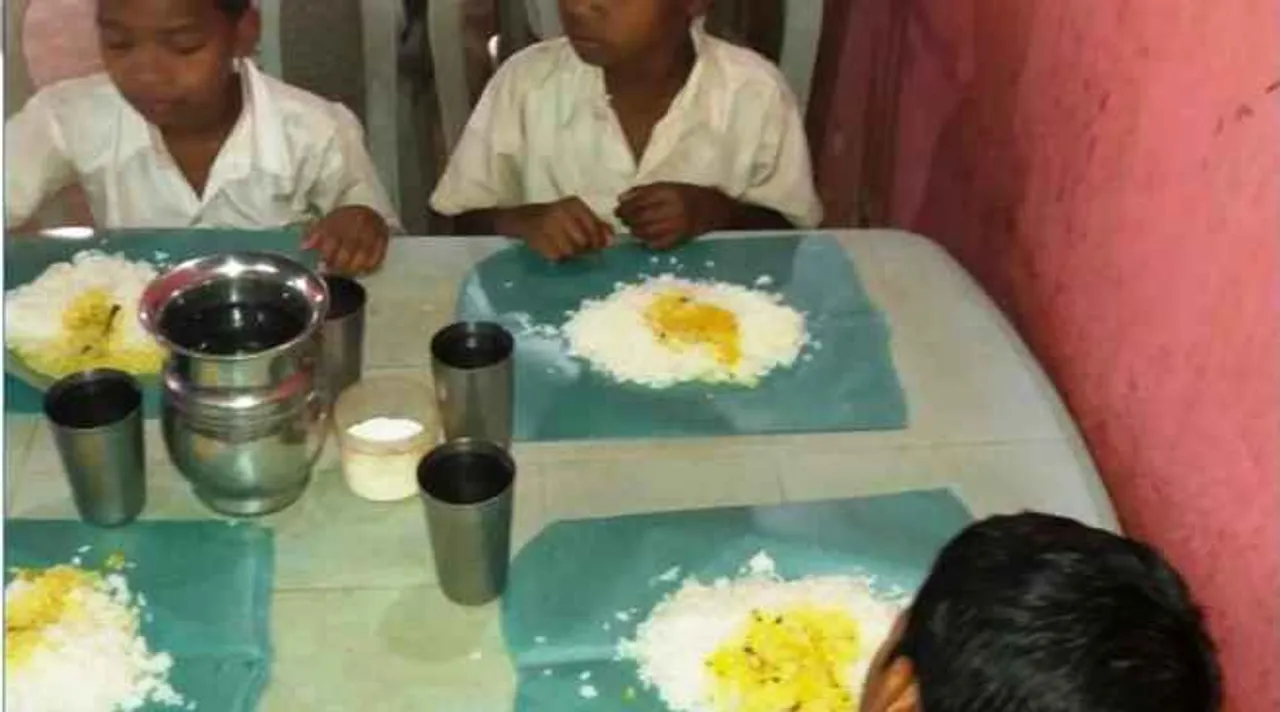  Students take lunch at restaurant as mid-day meal stopped in Odisha school