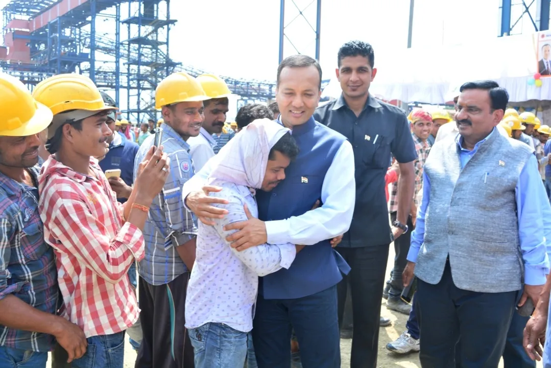  Naveen Jindal celebrates his birthday with employees in Odisha