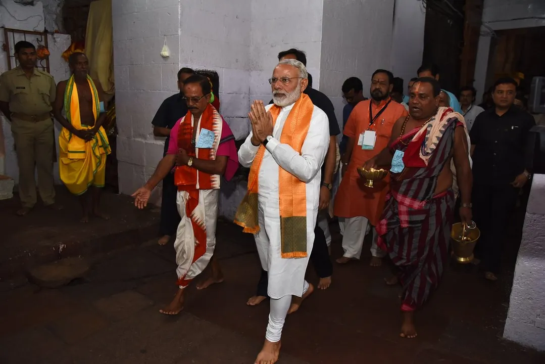  In Pics: PM Modi's visit to Lingaraj Temple in Odisha