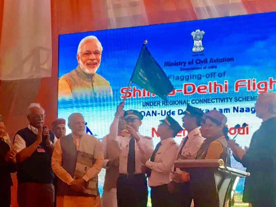  Modi launches Rs 2,500 an hour air travel scheme UDAN