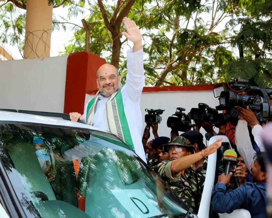  Amit Shah arrives in Odisha for BJP national executive meet