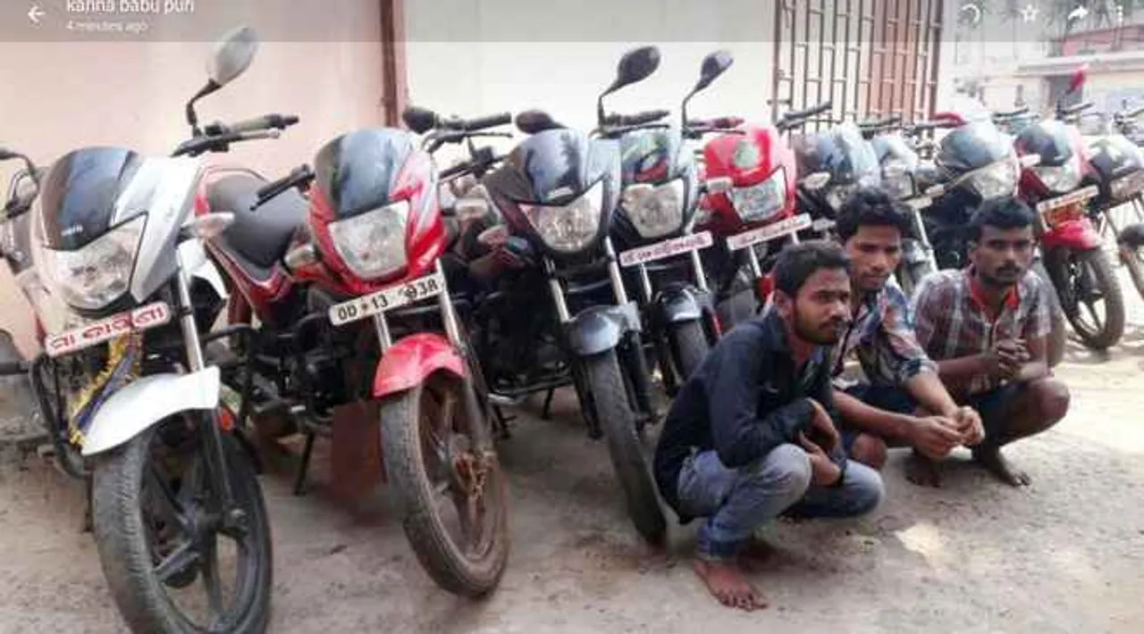  Bike lifting gang busted in Odisha, three arrested